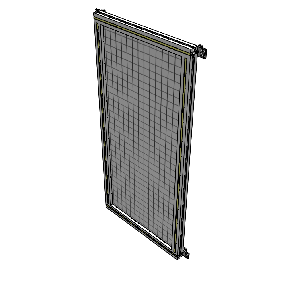 A4-1400-0600-0150-HYMZK SINGLE PANEL-NO LEGS WITH HINGES 1400MM X 600MM 1" MESH, AS A KIT