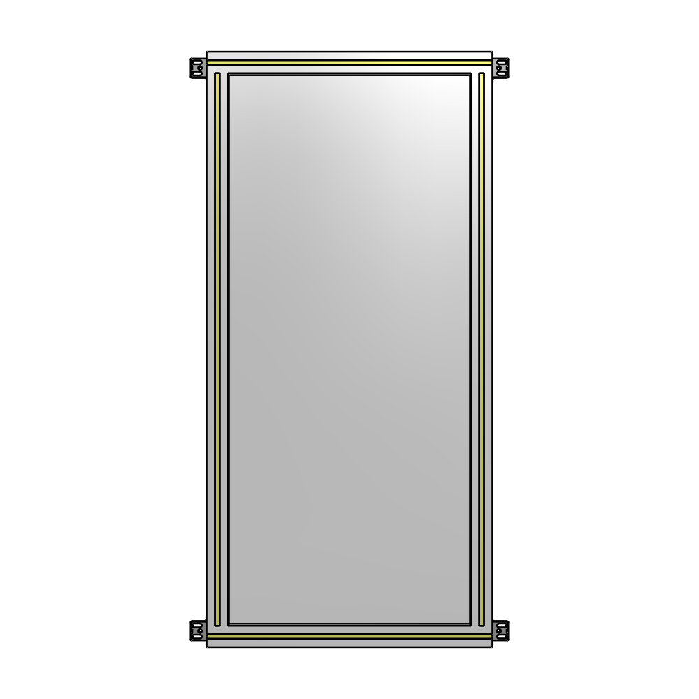 A4-1400-0600-0150-HYPZK SINGLE PANEL-NO LEGS WITH HINGES 1400MM X 600MM 1/4" POLYCARBONATE, AS A KIT