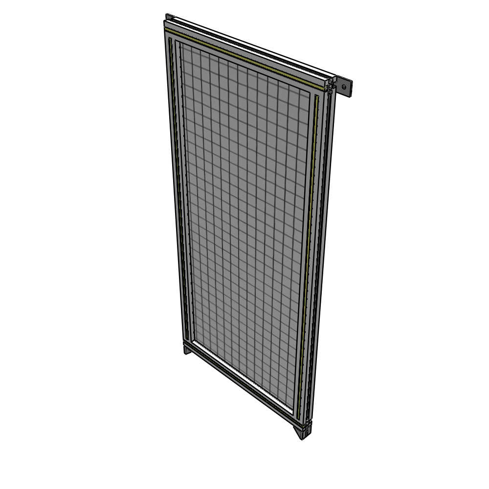 A4-1400-0600-0150-TYMZK SINGLE PANEL-NO LEGS WITH TIE PLATES AND ANGLE 1400MM X 600MM 1" MESH, AS A KIT