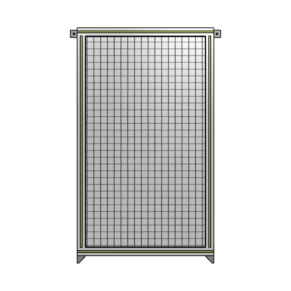 A4-1400-0750-0150-TYMZK SINGLE PANEL-NO LEGS WITH TIE PLATES AND ANGLE 1400MM X 750MM 1" MESH, AS A KIT