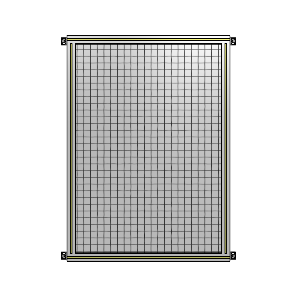 A4-1400-0900-0150-HYMZA SINGLE PANEL-NO LEGS WITH HINGES 1400MM X 900MM 1" MESH, FULLY ASSEMBLED