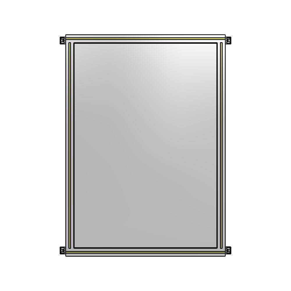 A4-1400-0900-0150-HYPZA SINGLE PANEL-NO LEGS WITH HINGES 1400MM X 900MM 1/4" POLYCARBONATE, FULLY ASSEMBLED