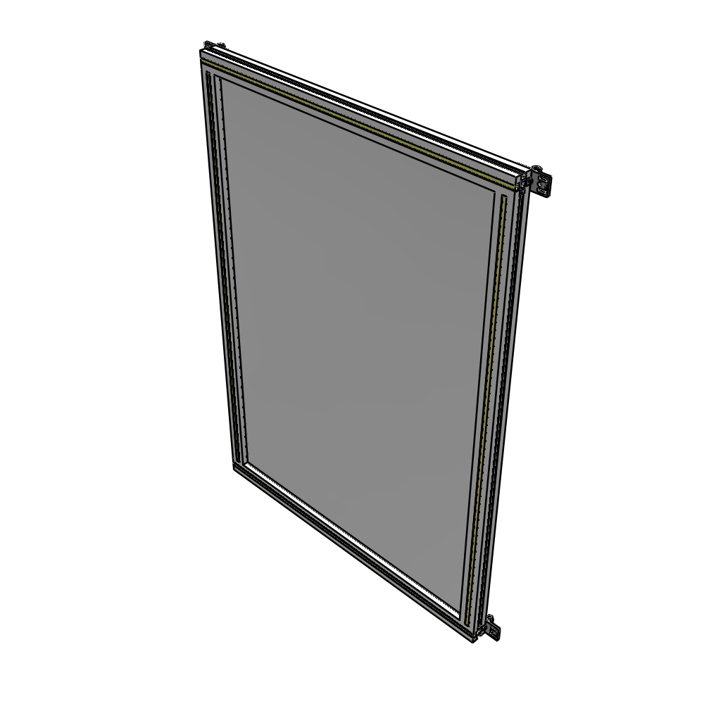 A4-1400-0900-0150-HYPZA SINGLE PANEL-NO LEGS WITH HINGES 1400MM X 900MM 1/4" POLYCARBONATE, FULLY ASSEMBLED