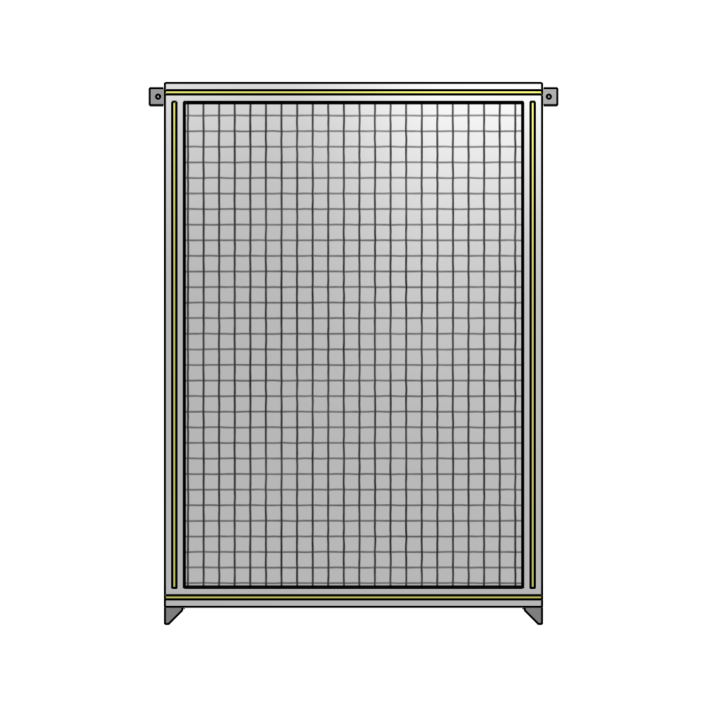 A4-1400-0900-0150-TYMZK SINGLE PANEL-NO LEGS WITH TIE PLATES AND ANGLE 1400MM X 900MM 1" MESH, AS A KIT