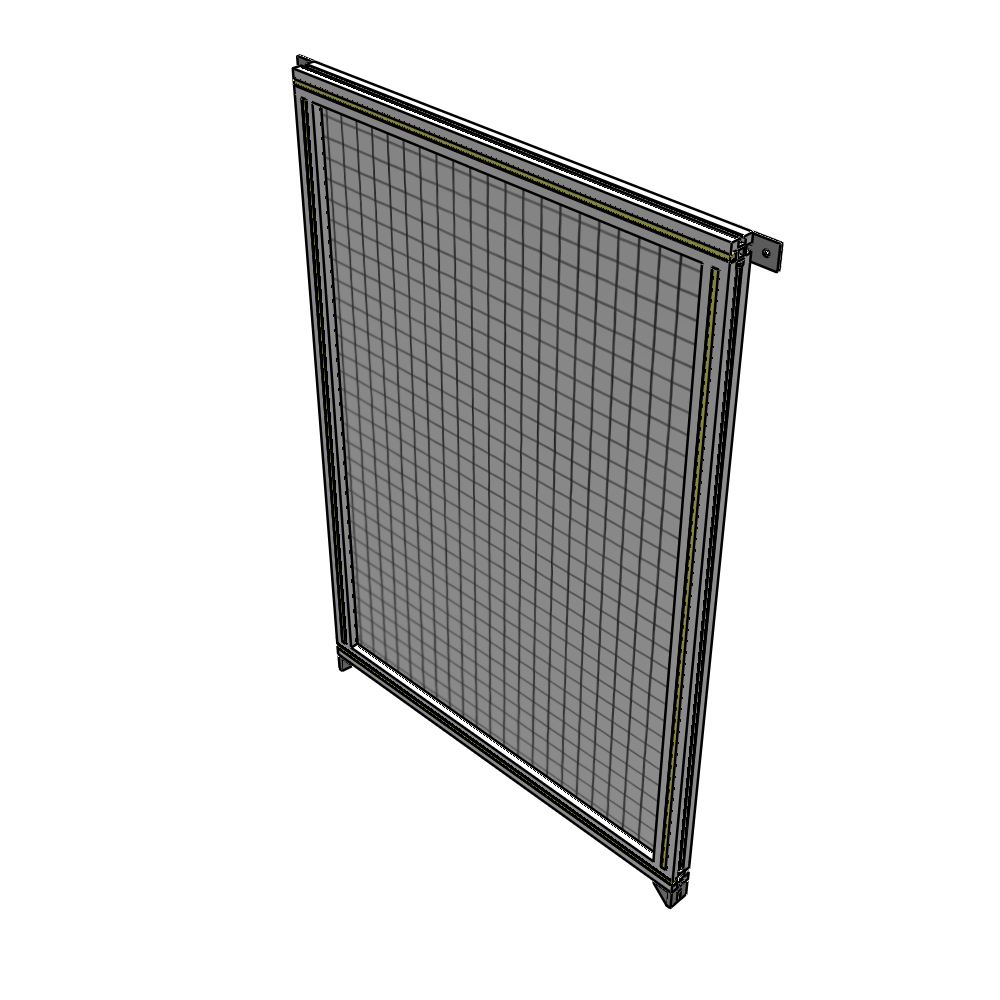 A4-1400-0900-0150-TYMZK SINGLE PANEL-NO LEGS WITH TIE PLATES AND ANGLE 1400MM X 900MM 1" MESH, AS A KIT