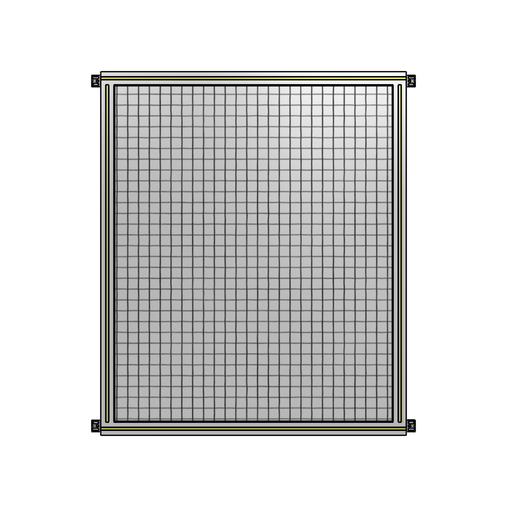 A4-1400-1050-0150-HYMZK SINGLE PANEL-NO LEGS WITH HINGES 1400MM X 1050MM 1" MESH, AS A KIT