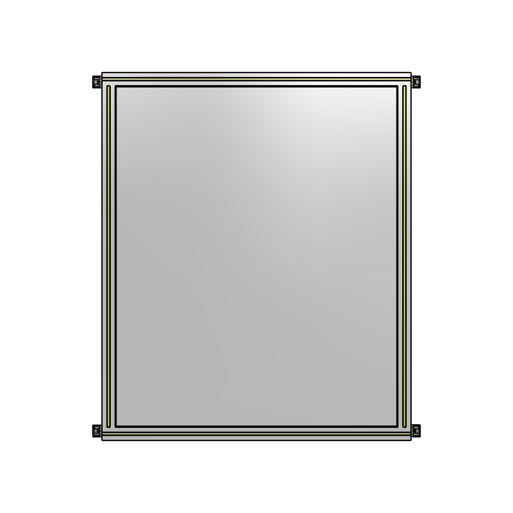 A4-1400-1050-0150-HYPZK SINGLE PANEL-NO LEGS WITH HINGES 1400MM X 1050MM 1/4" POLYCARBONATE, AS A KIT