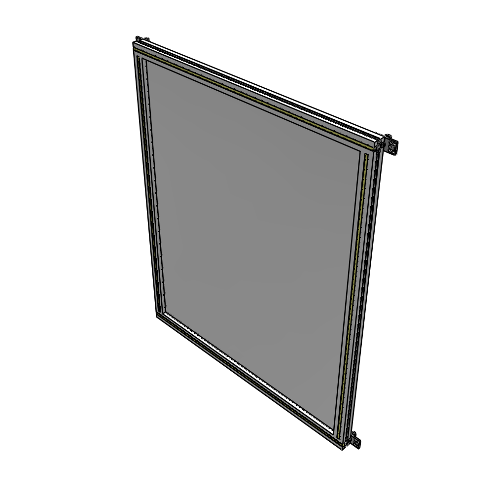 A4-1400-1050-0150-HYPZK SINGLE PANEL-NO LEGS WITH HINGES 1400MM X 1050MM 1/4" POLYCARBONATE, AS A KIT