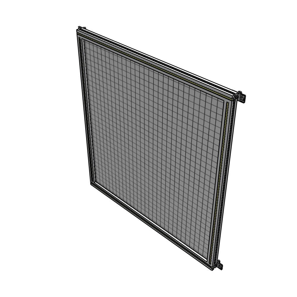 A4-1400-1200-0150-HYMZA SINGLE PANEL-NO LEGS WITH HINGES 1400MM X 1200MM 1" MESH, FULLY ASSEMBLED