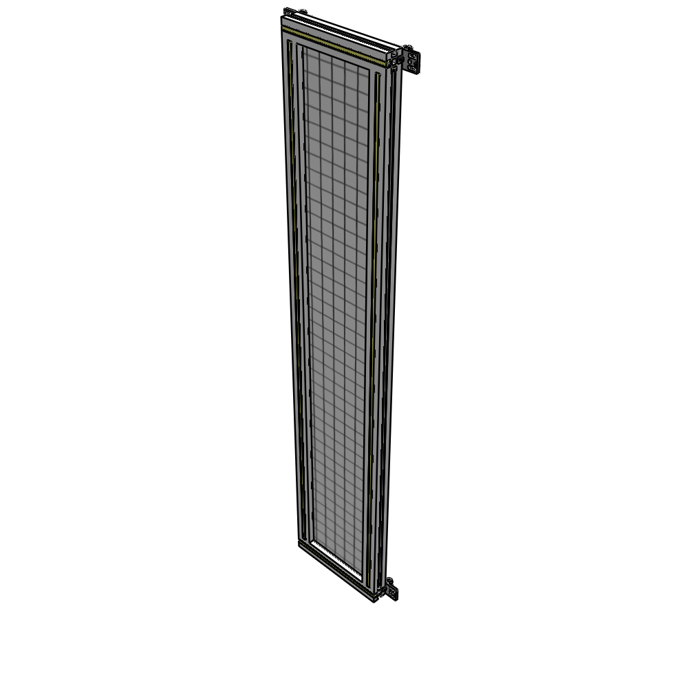 A4-1700-0300-0150-HYMZA SINGLE PANEL-NO LEGS WITH HINGES 1700MM X 300MM  1" MESH, FULLY ASSEMBLED
