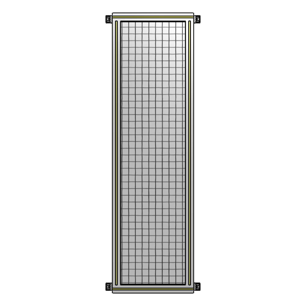 A4-1700-0450-0150-HYMZK SINGLE PANEL-NO LEGS WITH HINGES 1700MM X 450MM 1" MESH, AS A KIT