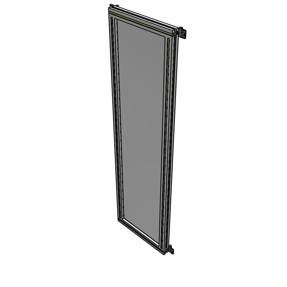 A4-1700-0450-0150-HYPZA SINGLE PANEL-NO LEGS WITH HINGES 1700MM X 450MM 1/4" POLYCARBONATE, ASSEMBLED