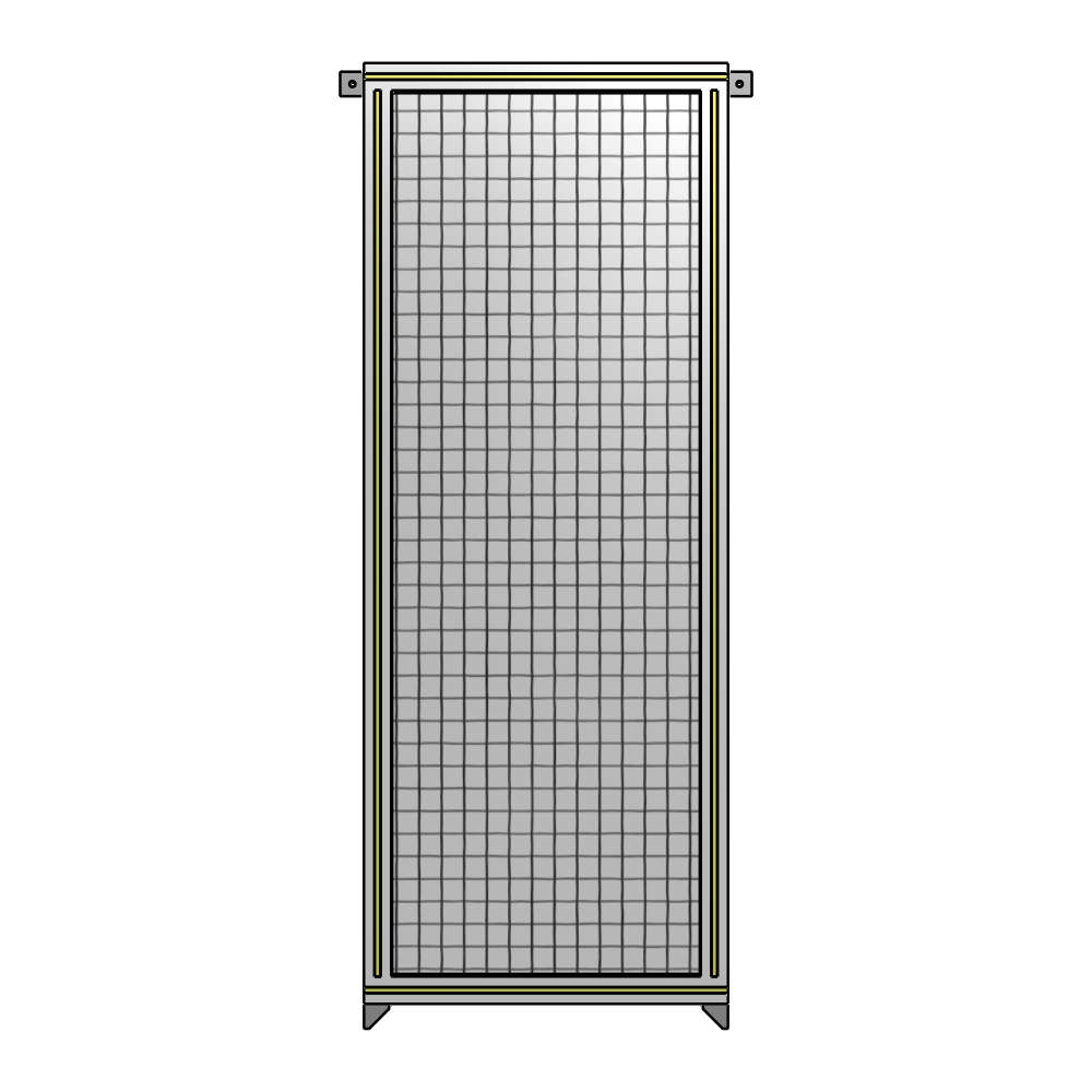 A4-1700-0600-0150-TYMZK SINGLE PANEL-NO LEGS WITH TIE PLATES AND ANGLE 1700MM X 600MM 1" MESH, AS A KIT