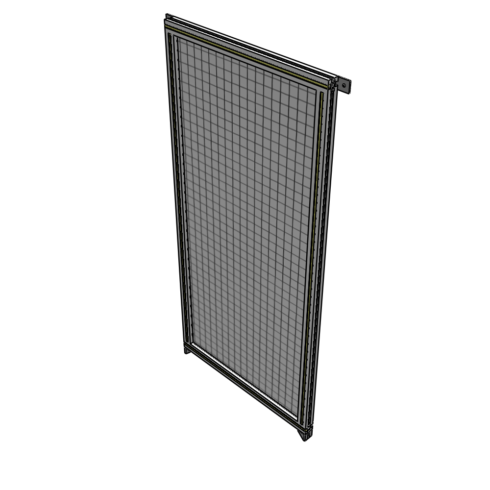 A4-1700-0750-0150-TYMZA SINGLE PANEL-NO LEGS WITH TIE PLATES AND ANGLE 1700MM X 750MM 1" MESH, FULLY ASSEMBLED