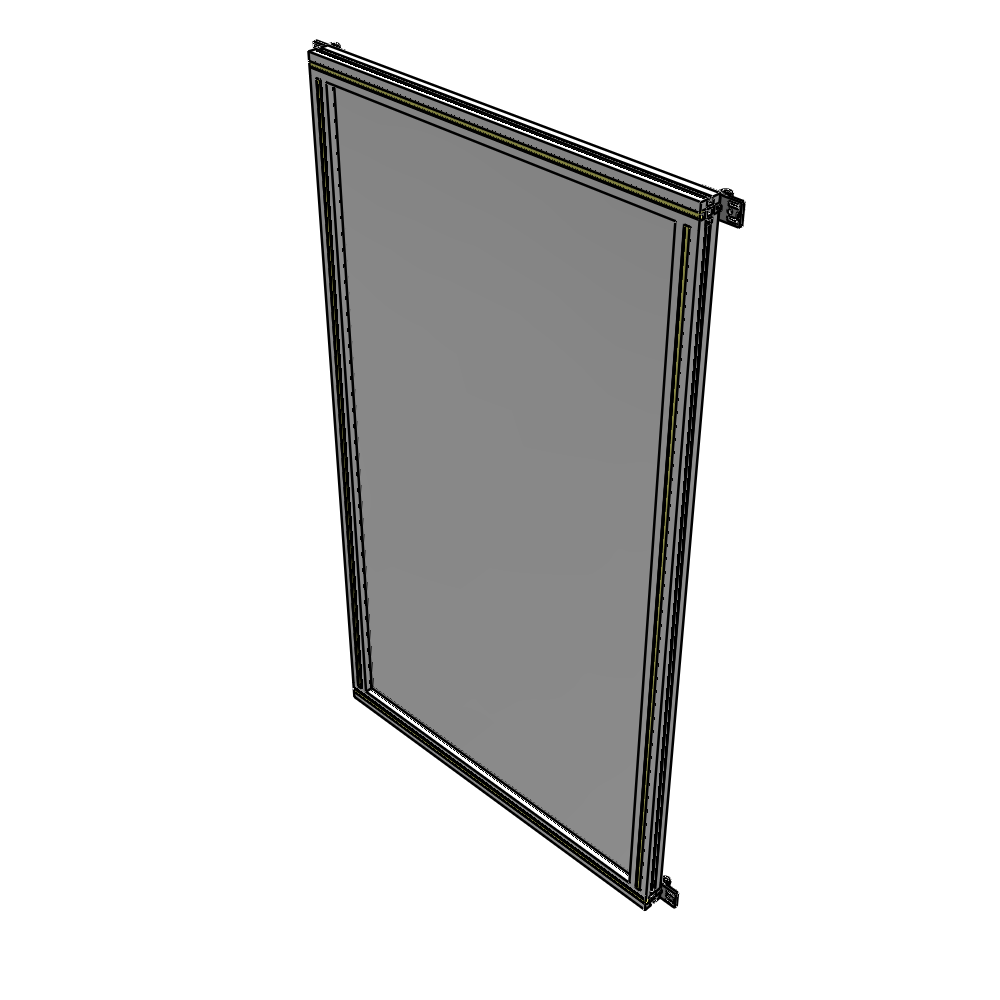 A4-1700-0900-0150-HYPZK SINGLE PANEL-NO LEGS WITH HINGES 1700MM X 900MM 1/4" POLYCARBONATE, AS A KIT
