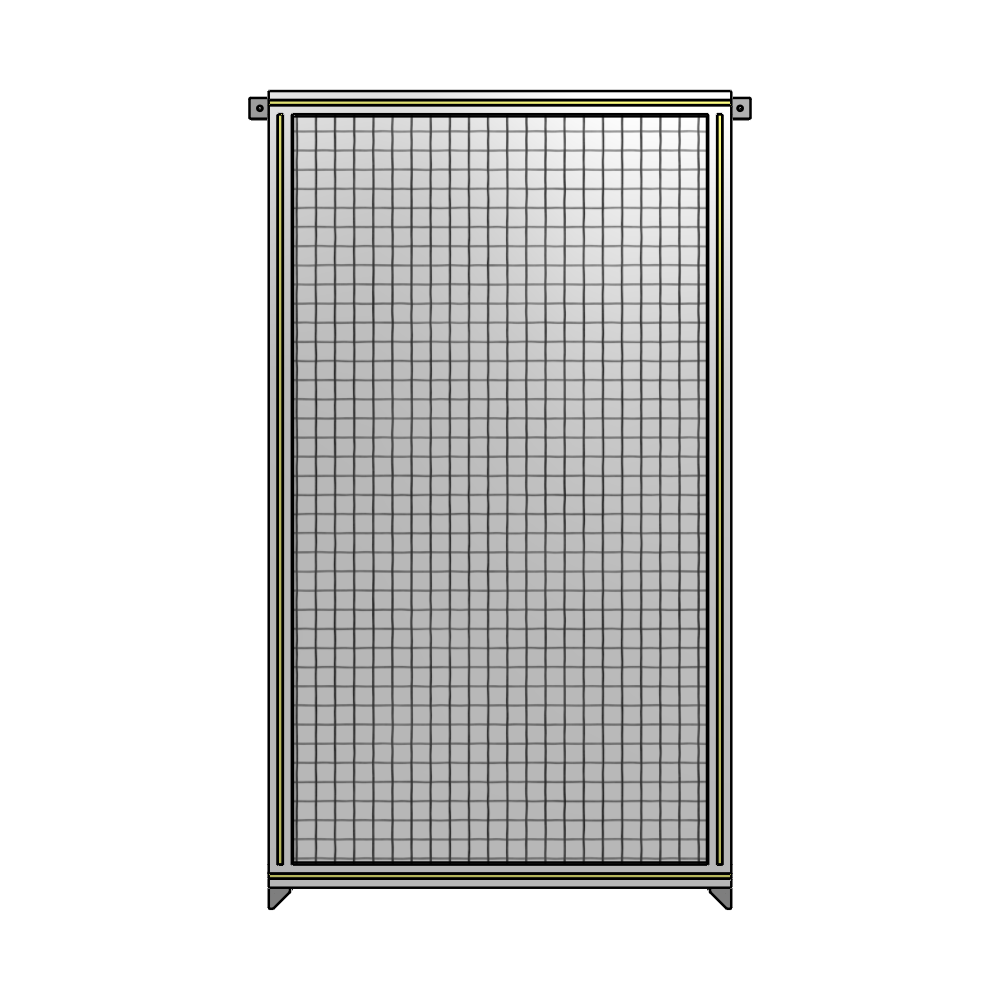 A4-1700-0900-0150-TYMZA SINGLE PANEL-NO LEGS WITH TIE PLATES AND ANGLE 1700MM X 900MM  1" MESH, FULLY ASSEMBLED