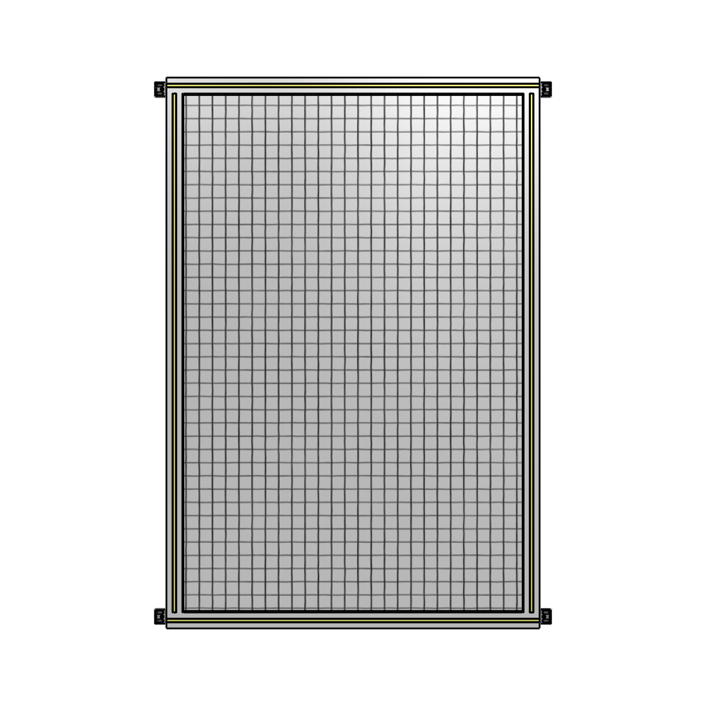 A4-1700-1050-0150-HYMZA SINGLE PANEL-NO LEGS WITH HINGES 1700MM X 1050MM  1" MESH, FULLY ASSEMBLED