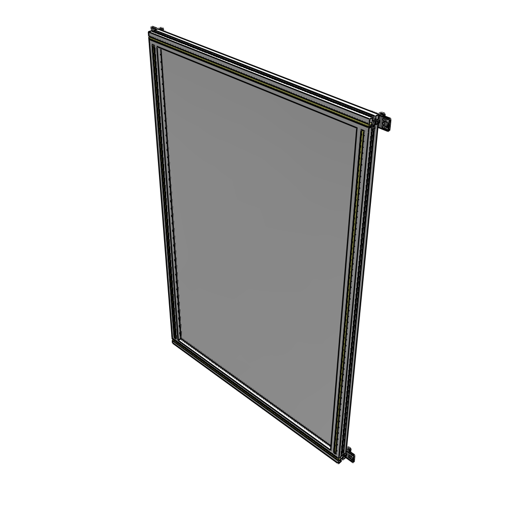A4-1700-1050-0150-HYPZA SINGLE PANEL-NO LEGS WITH HINGES 1700MM X 1050MM  1/4" POLYCARBONATE, FULLY ASSEMBLED