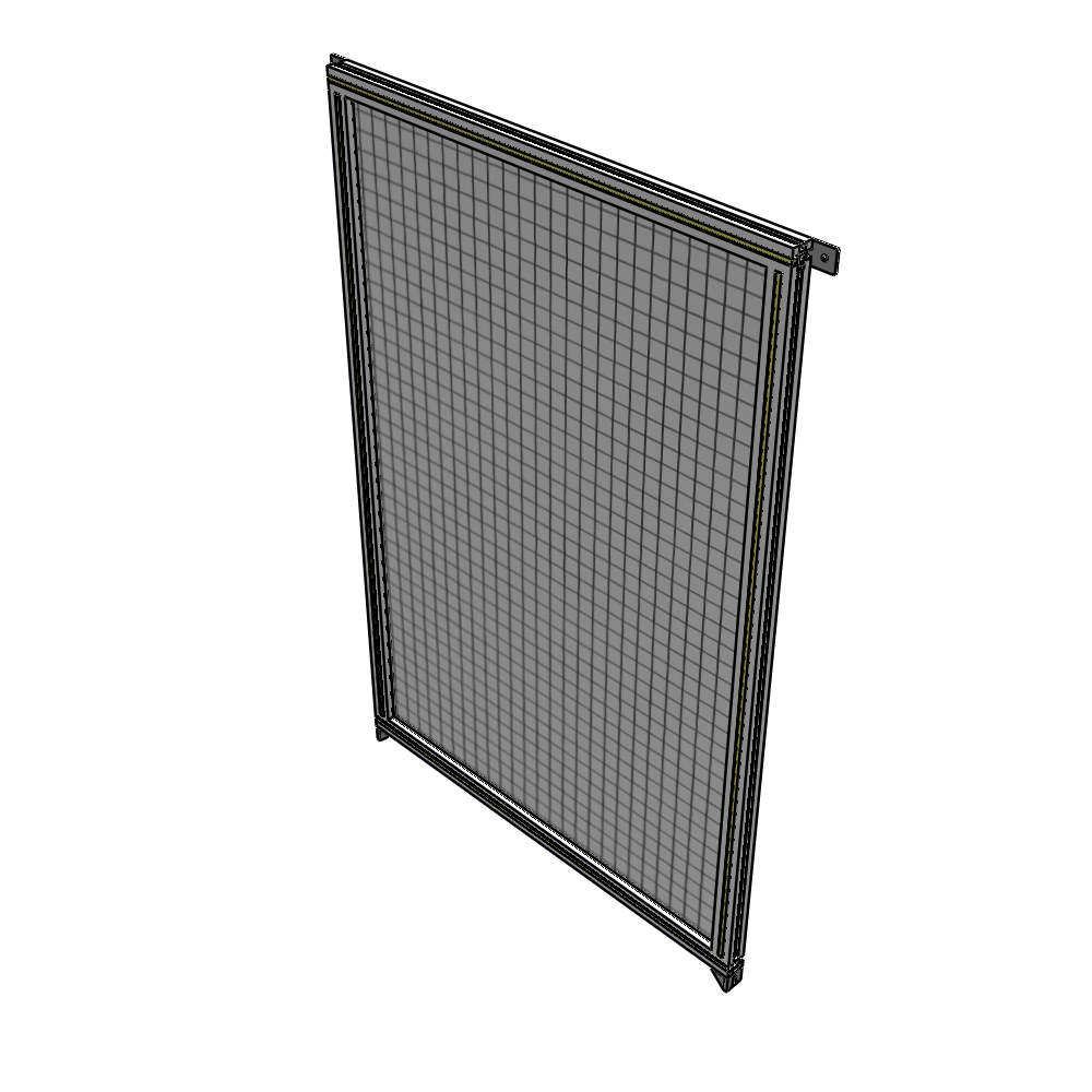 A4-1700-1050-0150-TYMZK SINGLE PANEL-NO LEGS WITH TIE PLATES AND ANGLE 1700MM X 1050MM 1" MESH, AS A KIT
