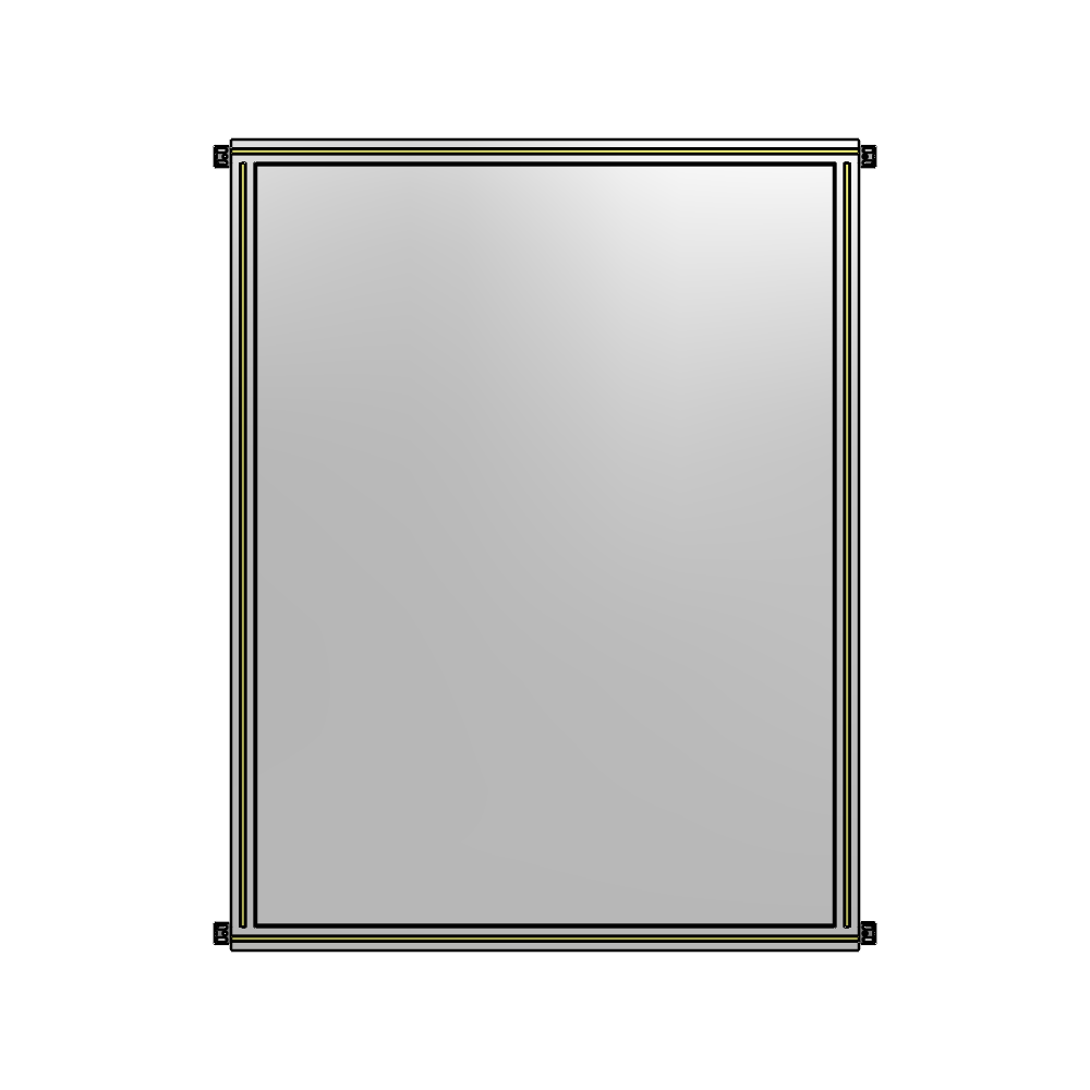 A4-1700-1200-0150-HYPZA SINGLE PANEL-NO LEGS WITH HINGES 1700MM X 1200MM 1/4" POLYCARBONATE, FULLY ASSEMBLED