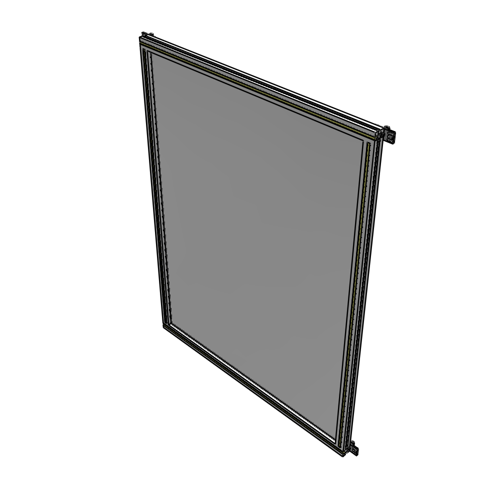 A4-1700-1200-0150-HYPZA SINGLE PANEL-NO LEGS WITH HINGES 1700MM X 1200MM 1/4" POLYCARBONATE, FULLY ASSEMBLED