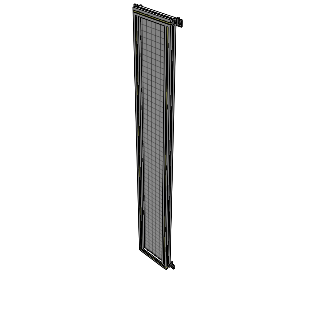 A4-2135-0300-0150-HYMZK SINGLE PANEL-NO LEGS WITH HINGES 2135MM X 300MM 1" MESH, AS A KIT