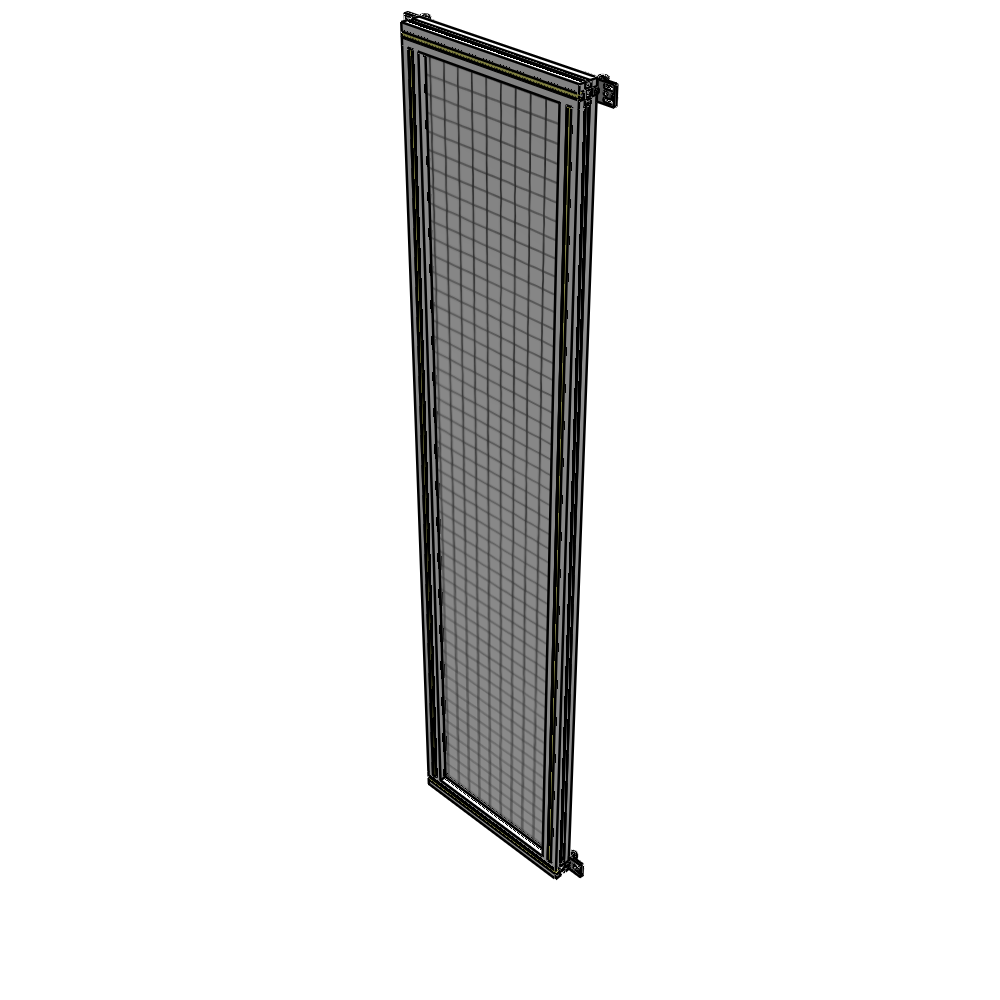 A4-2135-0450-0150-HYMZK SINGLE PANEL-NO LEGS WITH HINGES 2135MM X 450MM  1" MESH, AS A KIT
