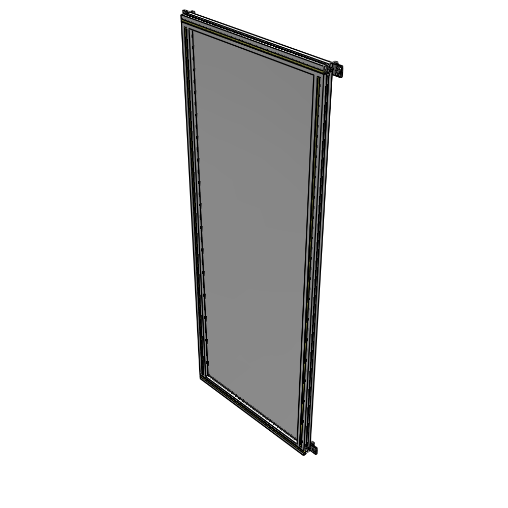 A4-2135-0750-0150-HYPZK SINGLE PANEL-NO LEGS WITH HINGES 2135MM X 750MM  1/4" POLYCARBONATE, AS A KIT