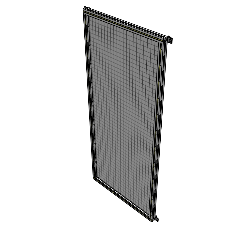 A4-2135-0900-0150-HYMZK SINGLE PANEL-NO LEGS WITH HINGES 2135MM X 900MM 1" MESH, AS A KIT
