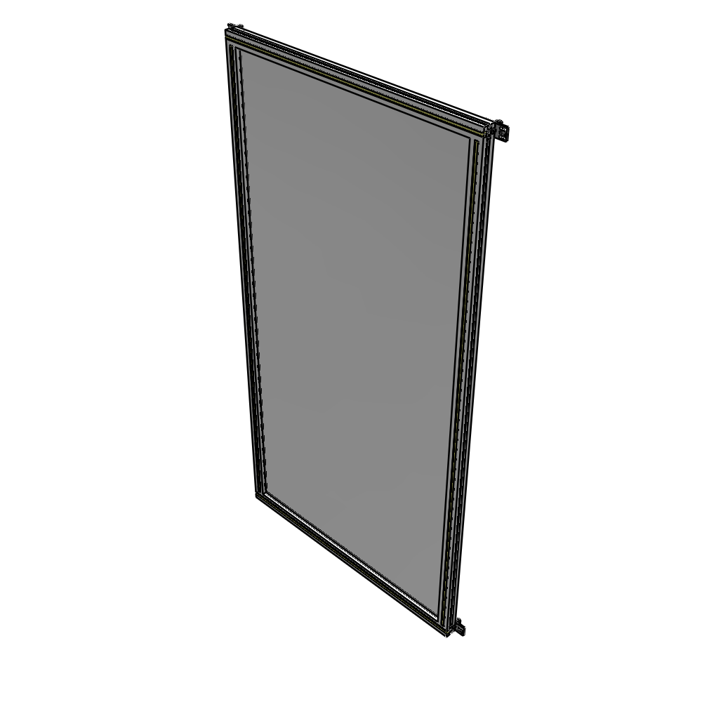 A4-2135-1050-0150-HYPZK SINGLE PANEL-NO LEGS WITH HINGES 2135MM X 1050MM 1/4" POLYCARBONATE, AS A KIT