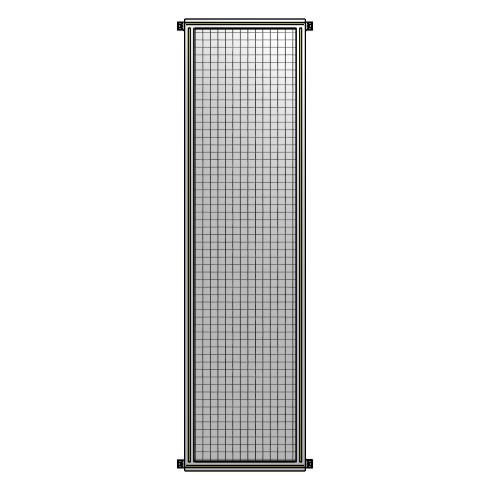 A4-2400-0600-0150-HYMZA SINGLE PANEL-NO LEGS WITH HINGES 2400MM X 600MM  1" MESH, FULLY ASSEMBLED