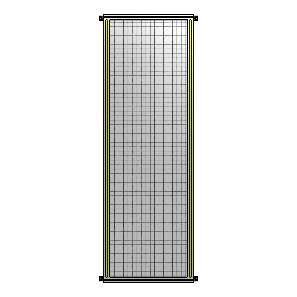 A4-2400-0750-0150-HYMZK SINGLE PANEL-NO LEGS WITH HINGES 2400MM X 750MM  1" MESH, AS A KIT
