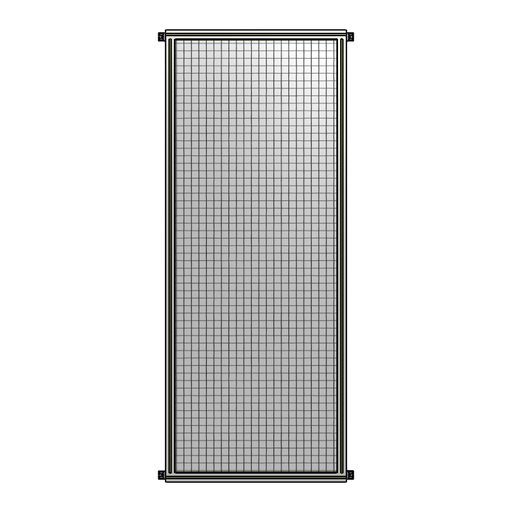 A4-2400-0900-0150-HYMZK SINGLE PANEL-NO LEGS WITH HINGES 2400MM X 900MM  1" MESH, AS A KIT
