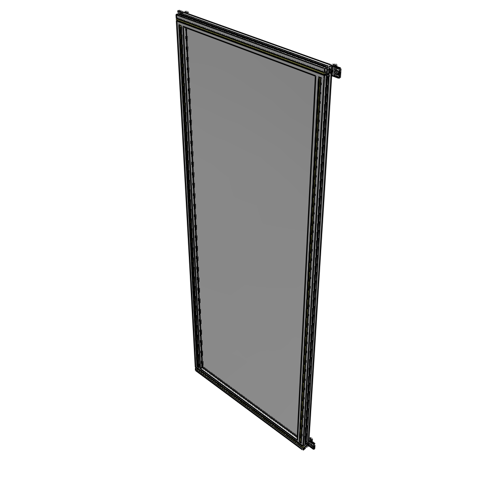 A4-2400-0900-0150-HYPZK SINGLE PANEL-NO LEGS WITH HINGES 2400MM X 900MM  1/4" POLYCARBONATE, AS A KIT