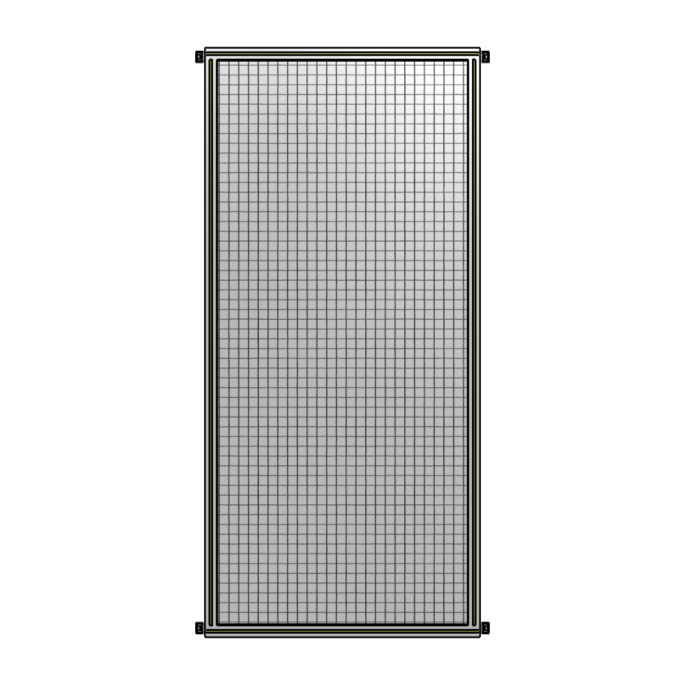 A4-2400-1050-0150-HYMZK SINGLE PANEL-NO LEGS WITH HINGES 2400MM X 1050MM  1" MESH, AS A KIT
