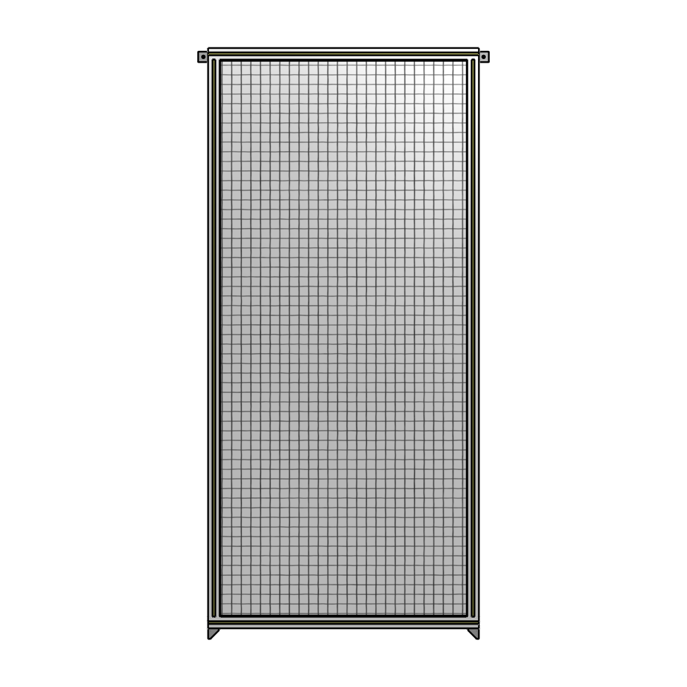 A4-2400-1050-0150-TYMZK SINGLE PANEL-NO LEGS WITH TIE PLATES AND ANGLE 2400MM X 1050MM  1" MESH, AS A KIT