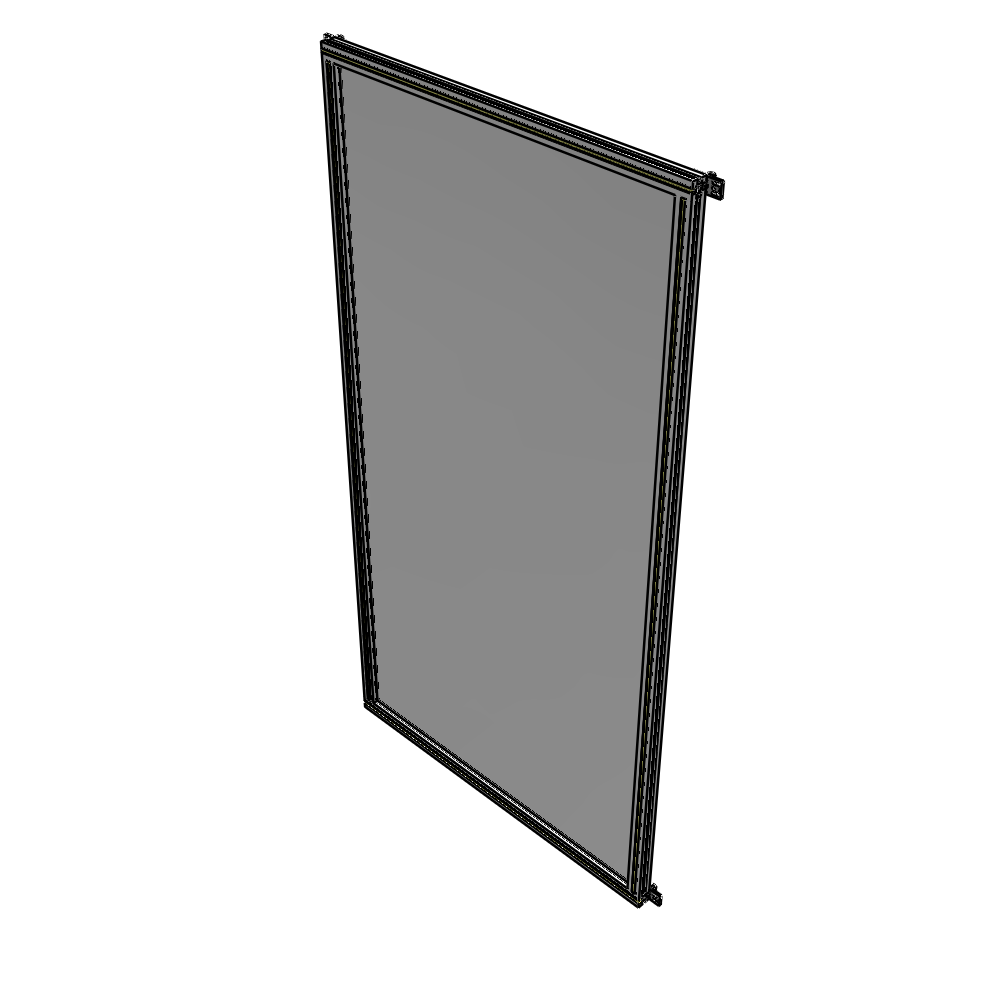 A4-2400-1200-0150-HYPZK SINGLE PANEL-NO LEGS WITH HINGES 2400MM X 1200MM  1/4" POLYCARBONATE, AS A KIT