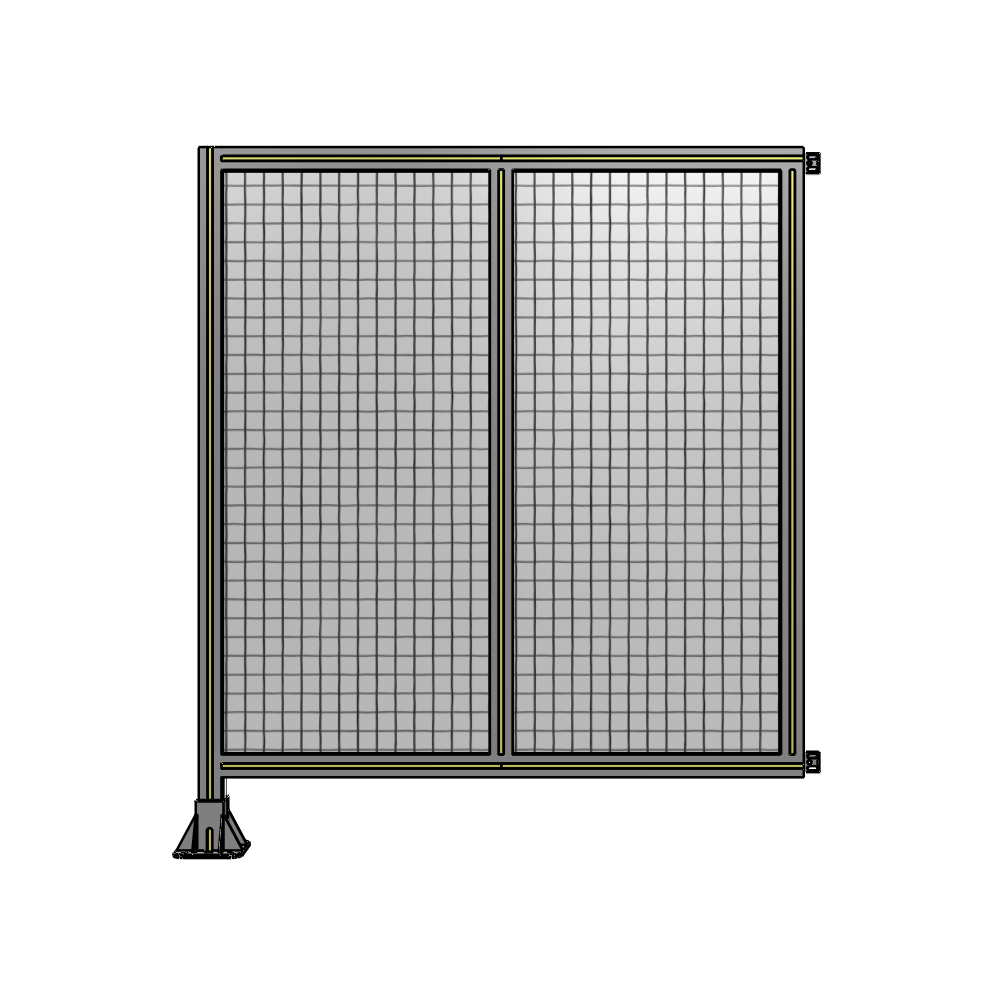B1-1400-1200-0150-HYMFA DOUBLE PANEL-LEG ON LEFT, HINGE ON RIGHT 1400MM X 1200MM  1" MESH, FULLY ASSEMBLED