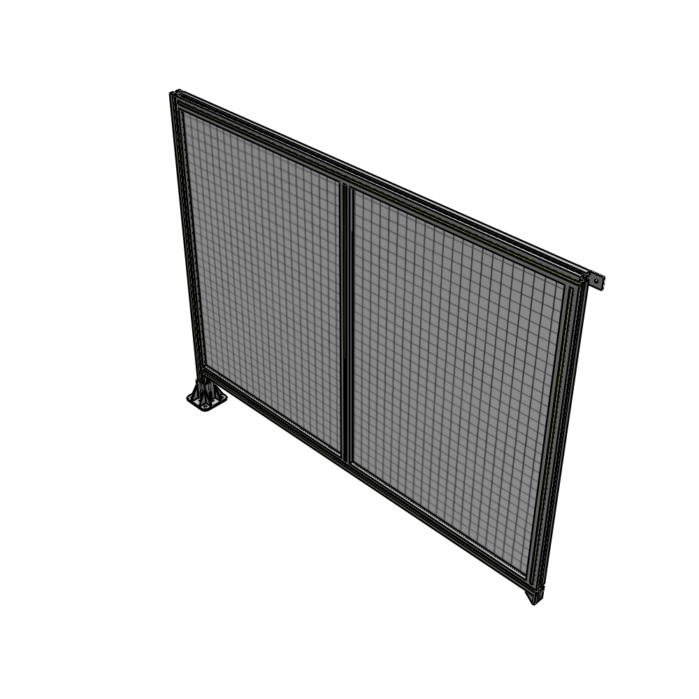 B1-1400-1800-0150-TYMFK DOUBLE PANEL-LEG ON LEFT, TIE PLATE AND ANGLE ON RIGHT 1400MM X 1800MM 1" MESH, AS A KIT