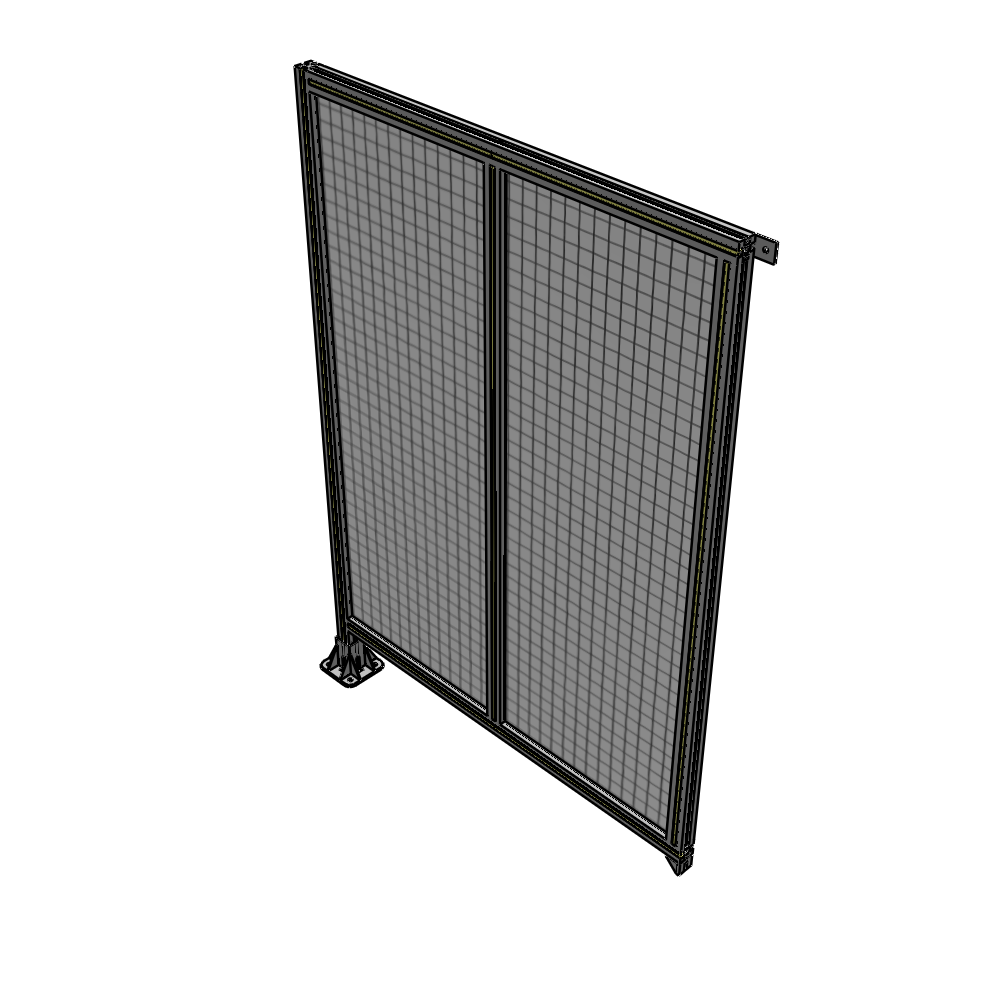 B1-1700-1200-0150-TYMFK DOUBLE PANEL-LEG ON LEFT, TIE PLATE AND ANGLE ON RIGHT 1700MM X 1200MM  1" MESH, FULLY ASSEMBLED