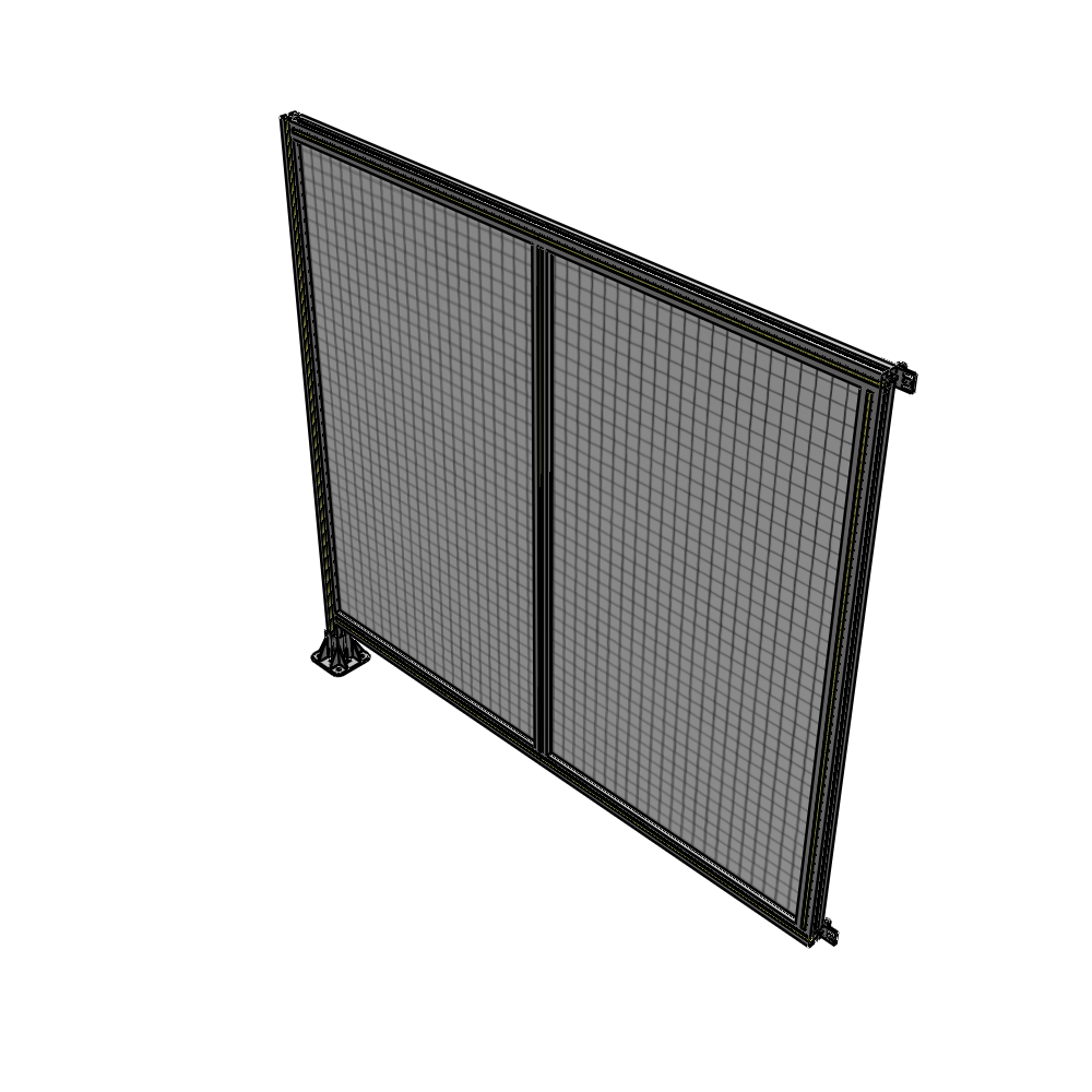 B1-1700-1800-0150-HYMFA DOUBLE PANEL-LEG ON LEFT, HINGE ON RIGHT 1700MM X 1800MM  1" MESH, AS A KIT