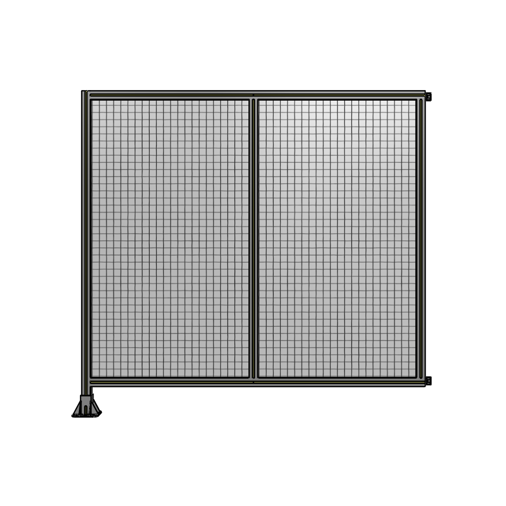 B1-1700-1800-0150-HYMFK DOUBLE PANEL-LEG ON LEFT, HINGE ON RIGHT 1700MM X 1800MM  1" MESH, FULLY ASSEMBLED