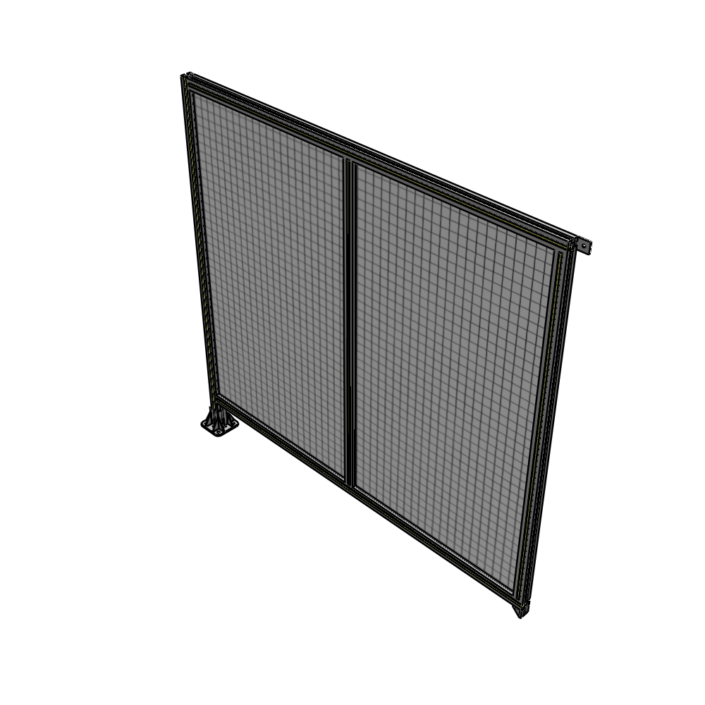 B1-1700-1800-0150-TYMFK DOUBLE PANEL-LEG ON LEFT, TIE PLATE AND ANGLE ON RIGHT 1700MM X 1800MM  1" MESH, AS A KIT