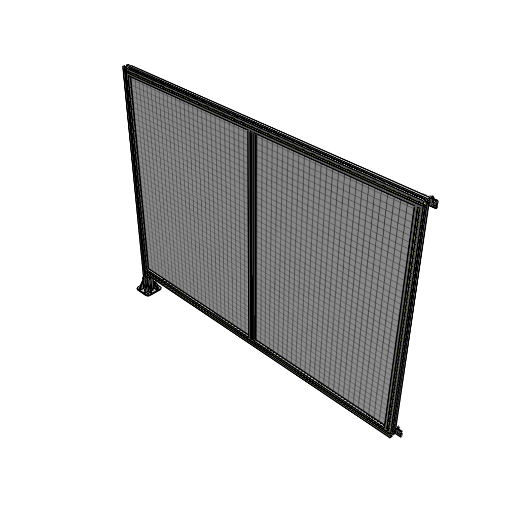 B1-1700-2200-0150-HYMFK DOUBLE PANEL-LEG ON LEFT, HINGE ON RIGHT 1700MM X 2200MM  1" MESH, AS A KIT