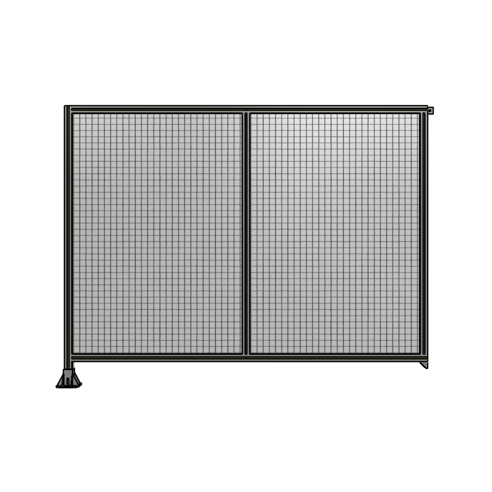 B1-1700-2200-0150-TYMFA DOUBLE PANEL-LEG ON LEFT, TIE PLATE AND ANGLE ON RIGHT 1700MM X 2200MM 1" MESH, FULLY ASSEMBLED