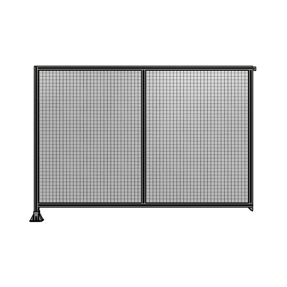 B1-1700-2400-0150-TYMFA DOUBLE PANEL-LEG ON LEFT, TIE PLATE AND ANGLE ON RIGHT 1700MM X 2400MM  1" MESH, FULLY ASSEMBLED
