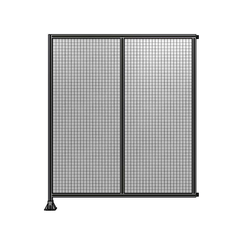 B1-2135-1800-0150-HYMFA DOUBLE PANEL-LEG ON LEFT, HINGE ON RIGHT 2135MM X 1800MM 1" MESH, AS A KIT