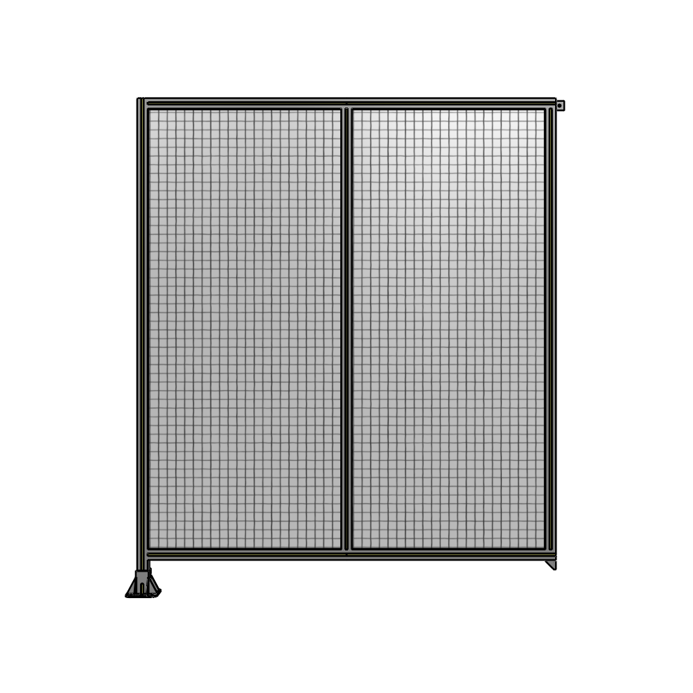 B1-2135-1800-0150-TYMFA DOUBLE PANEL-LEG ON LEFT, TIE PLATE AND ANGLE ON RIGHT 2135MM X 1800MM 1" MESH, AS A KIT