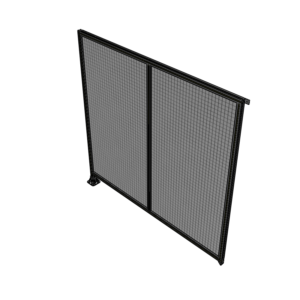 B1-2135-2200-0150-TYMFK DOUBLE PANEL-LEG ON LEFT, TIE PLATE AND ANGLE ON RIGHT 2135MM X 2200MM 1" MESH, AS A KIT