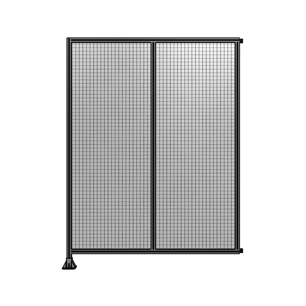 B1-2400-1800-0150-HYMFK DOUBLE PANEL-LEG ON LEFT, HINGE ON RIGHT 2400MM X 1800MM  1" MESH, FULLY ASSEMBLED